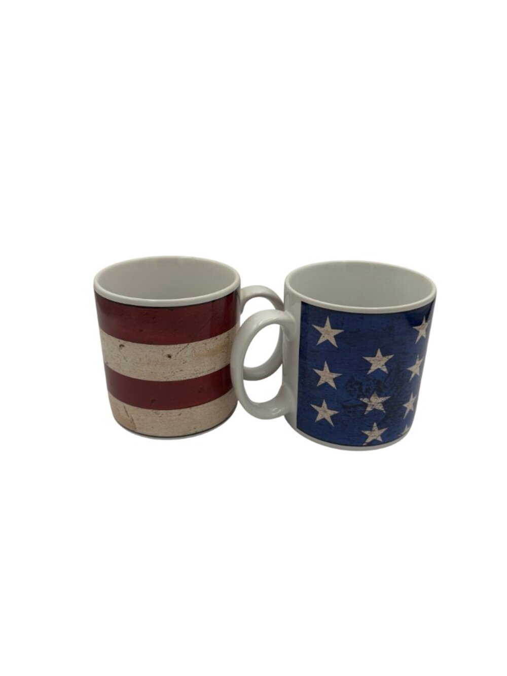 Warren Kimble Colonial American Flag Mugs Set Of 2 Microwave/Dishwasher Safe - Picture 3 of 4